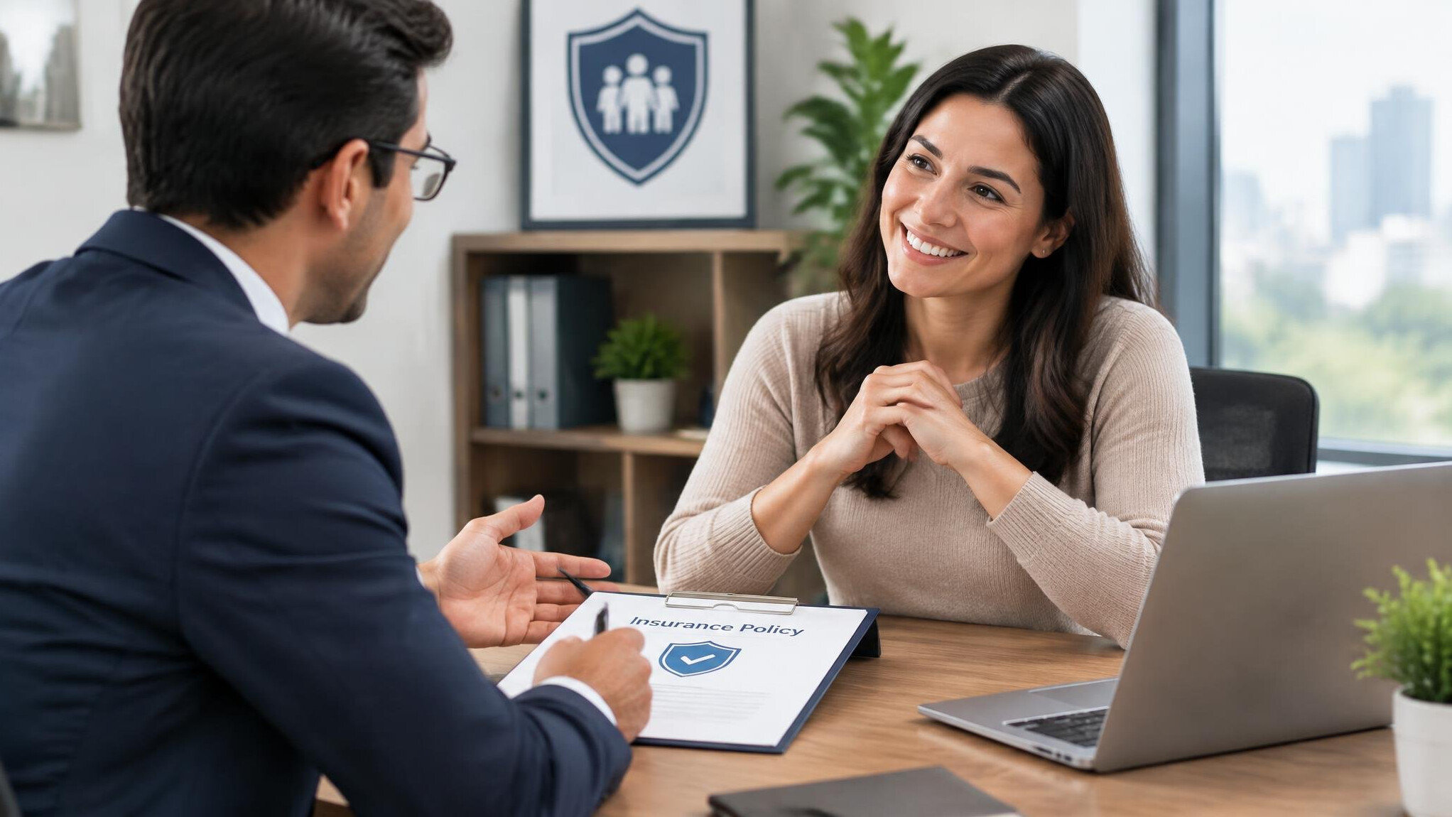 client consulting with advisor