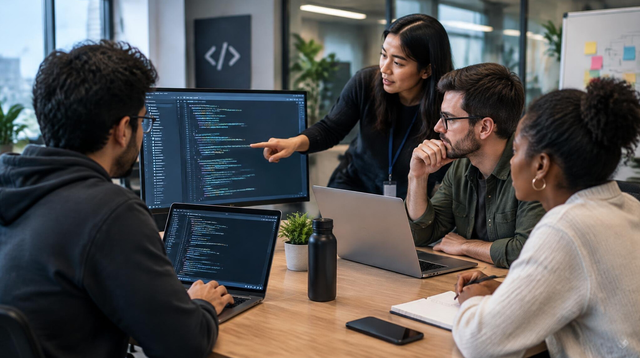 software developer coding
